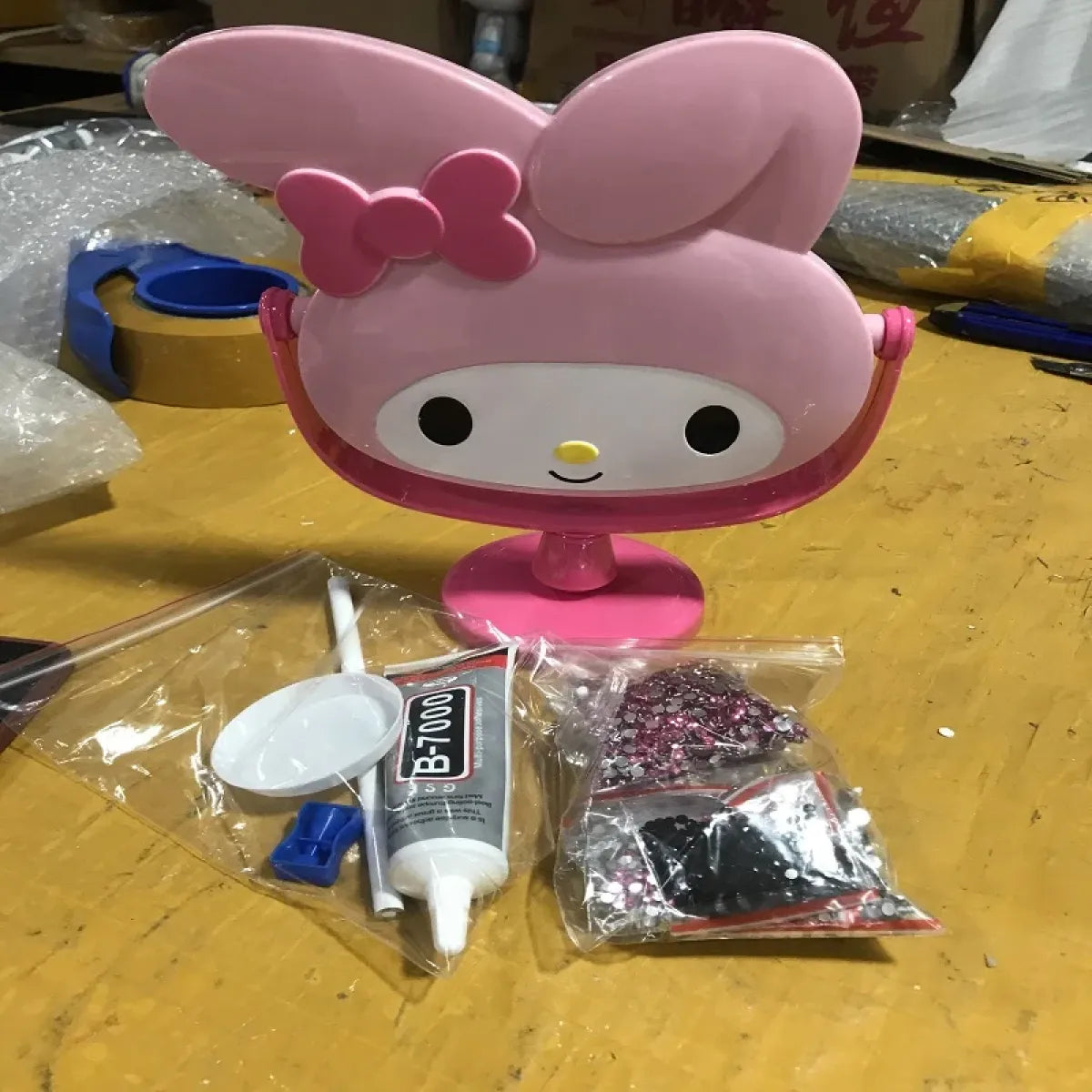 My Melody Rhinestone Bling Makeup Mirror