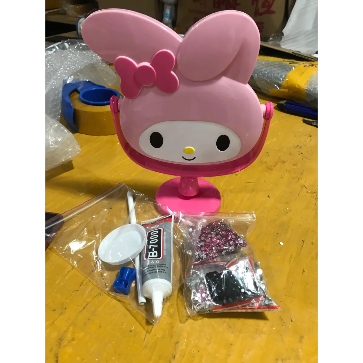 My Melody Rhinestone Bling Makeup Mirror
