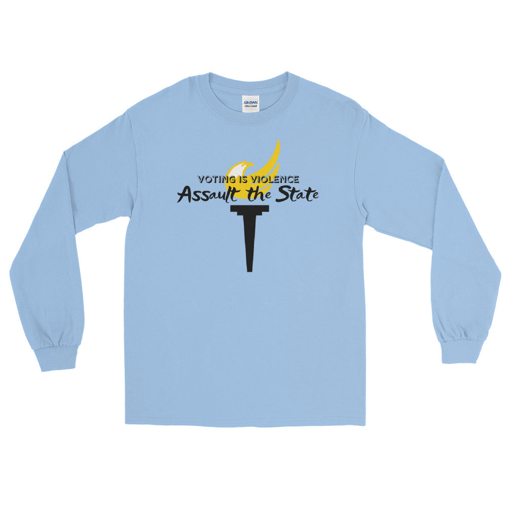 Voting is Violence - Assault the State - Alaska LP Long Sleeve Shirt