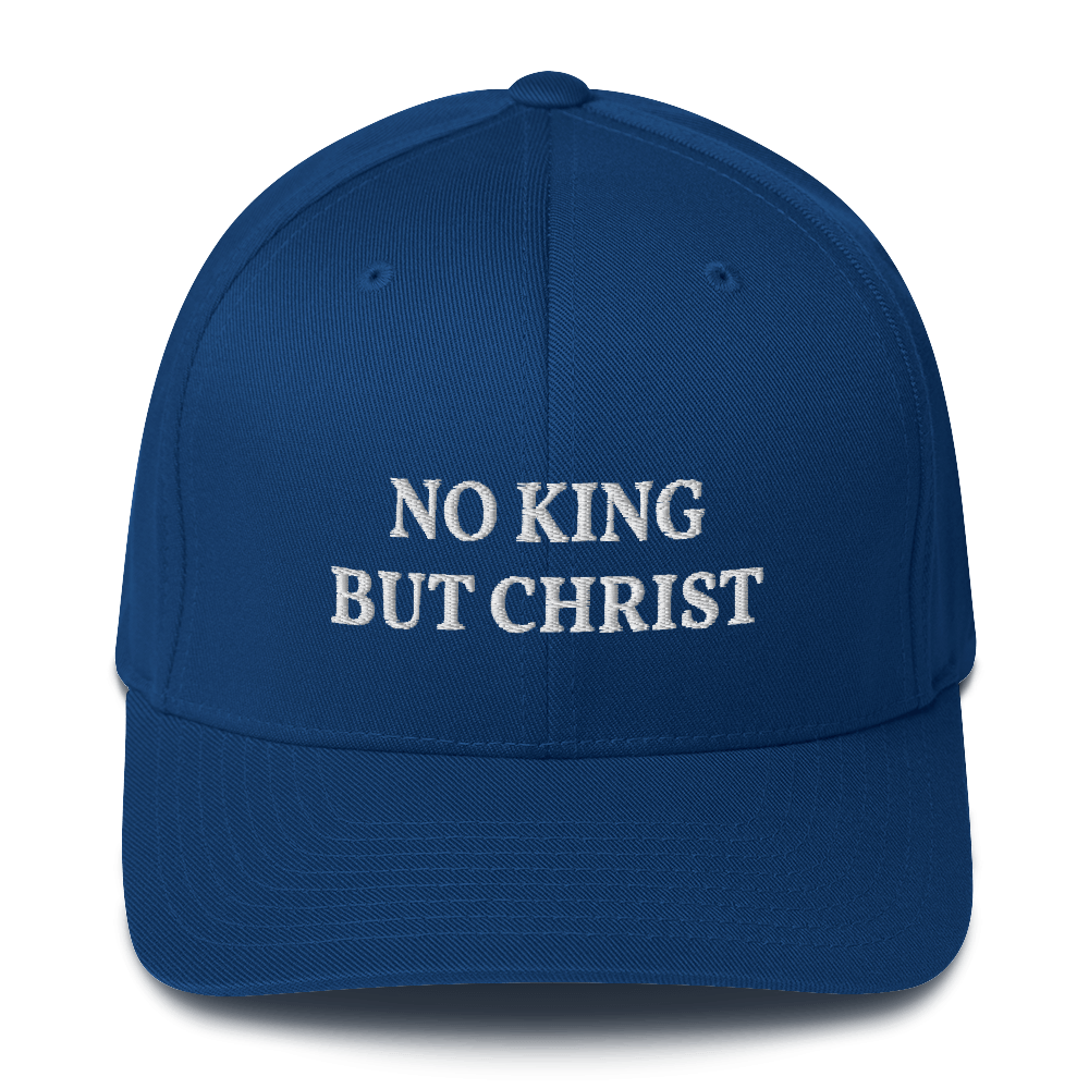 AnarchoChristian - No KIng but Christ FlexFit Hat