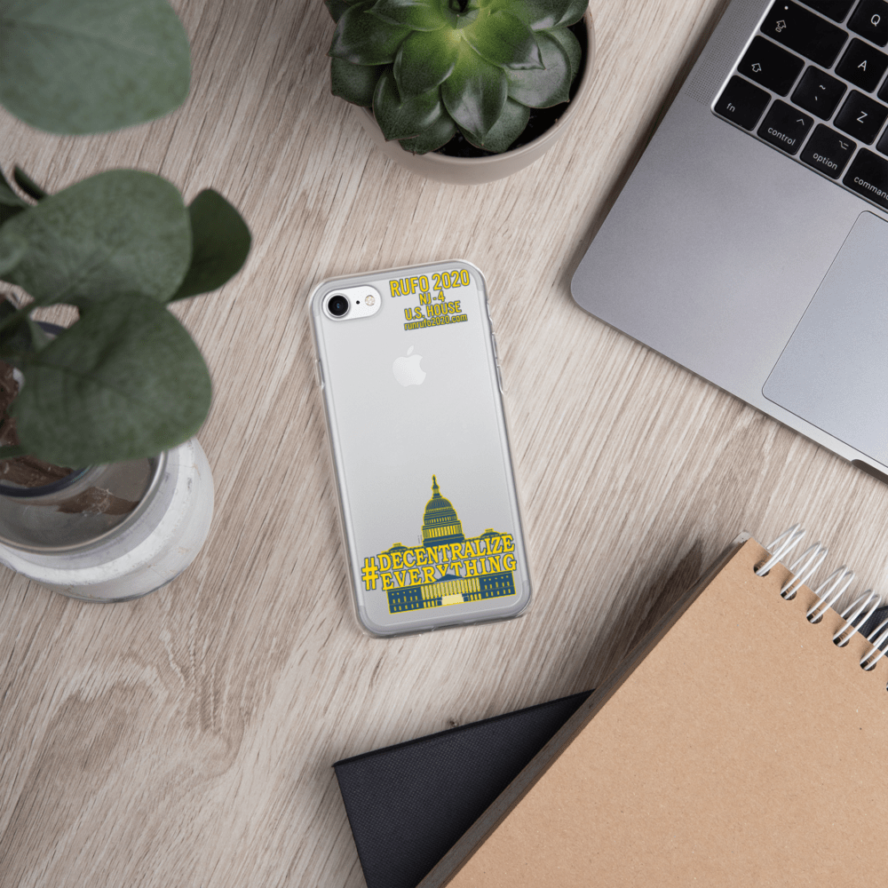 #Decentralize Everything Michael Rufo for Congress iPhone Case