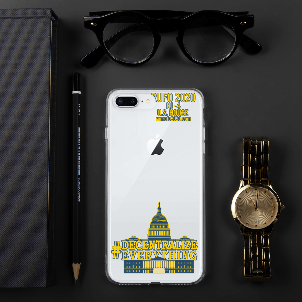 #Decentralize Everything Michael Rufo for Congress iPhone Case