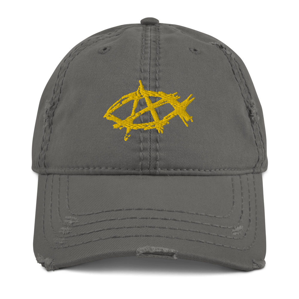 AnarchoChristian Distressed Dad Hat