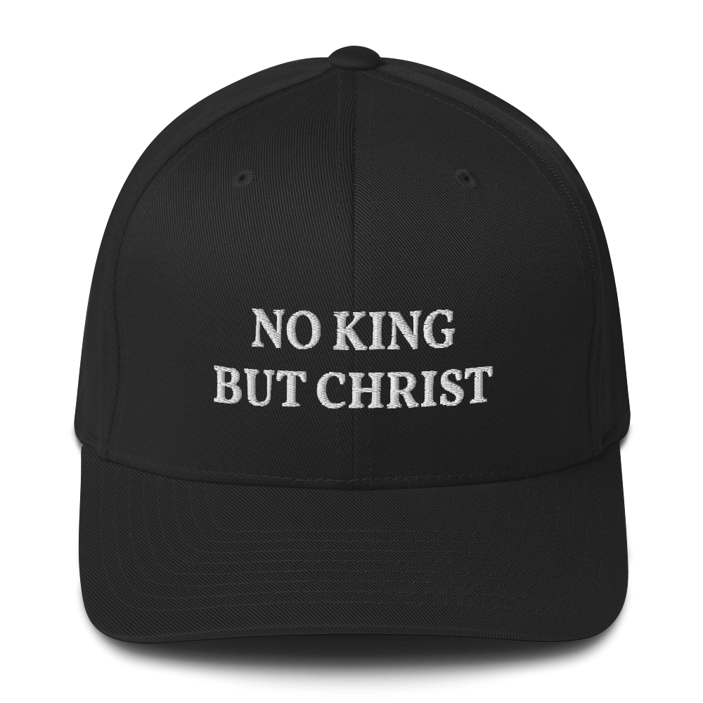 AnarchoChristian - No KIng but Christ FlexFit Hat