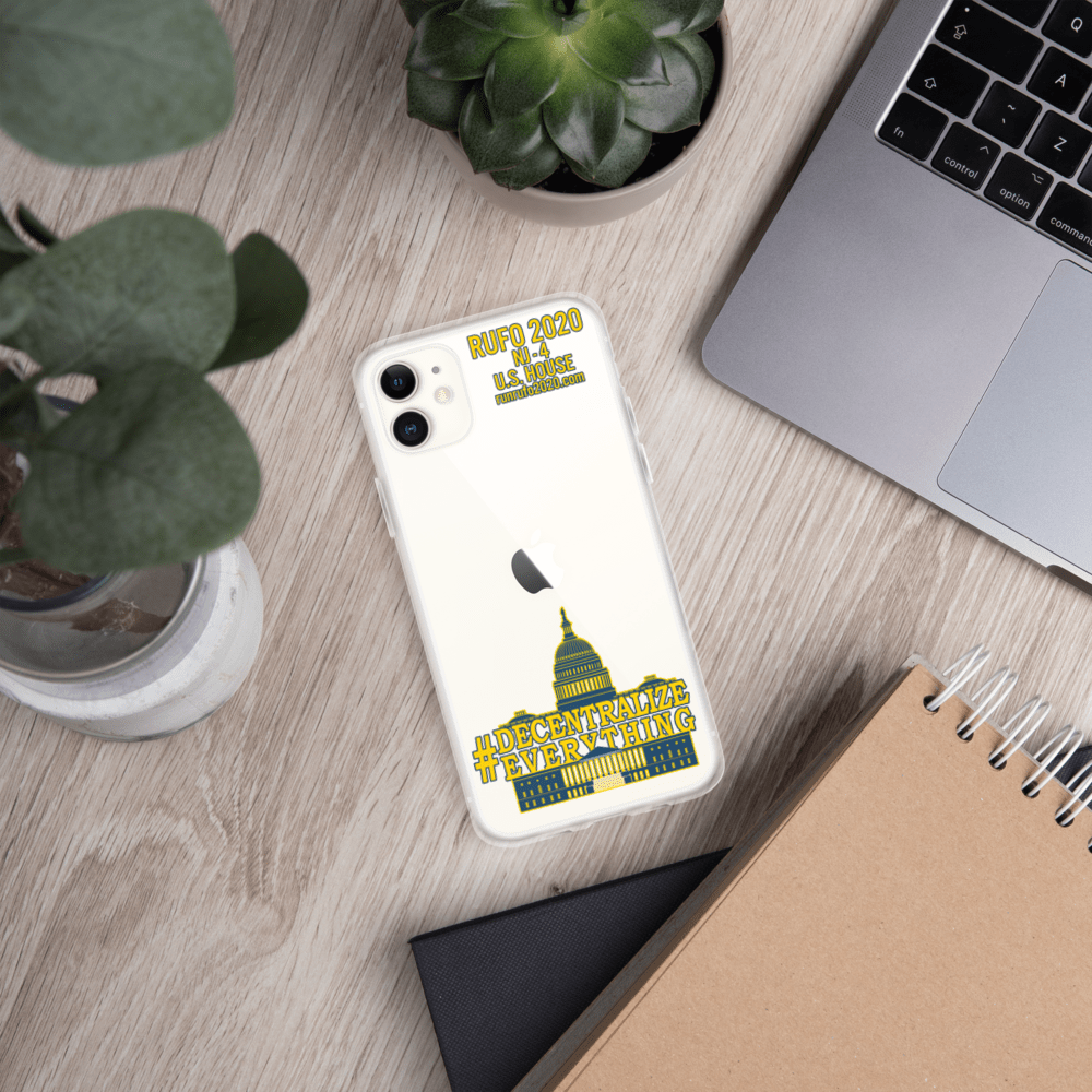 #Decentralize Everything Michael Rufo for Congress iPhone Case