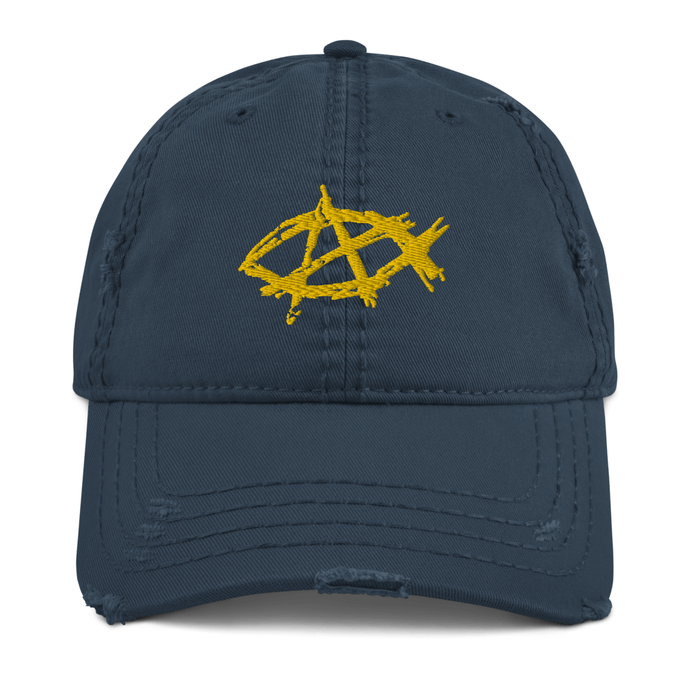 AnarchoChristian Distressed Dad Hat