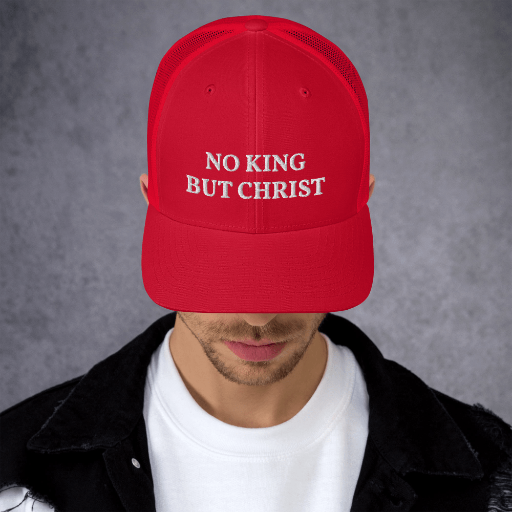 AnarchoChristian - No King But Christ Trucker Cap