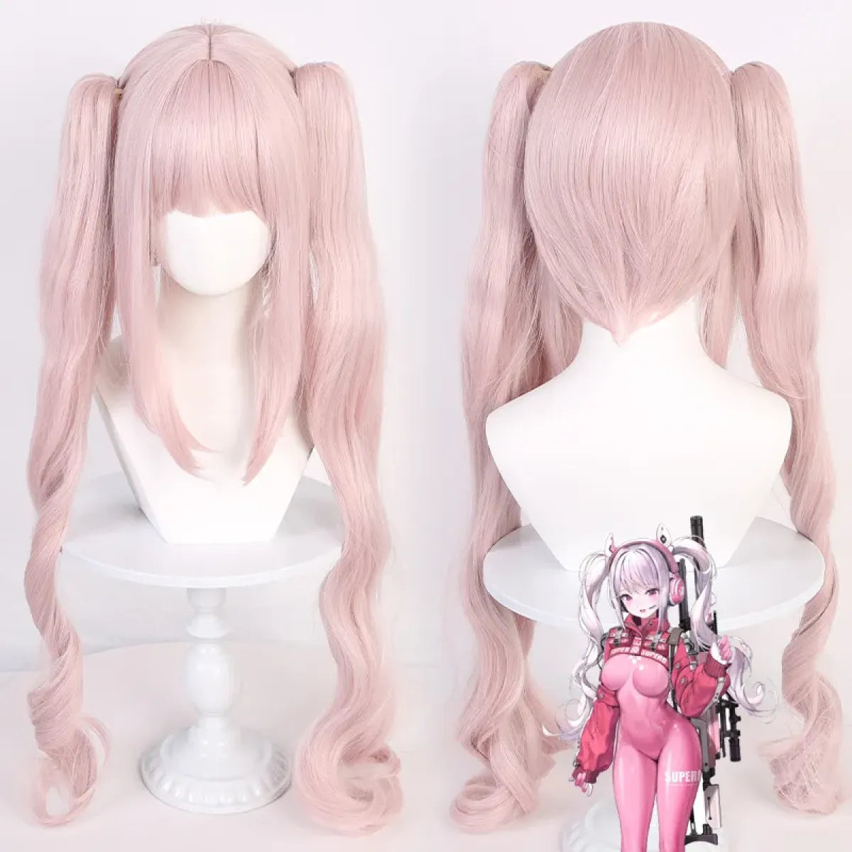 Nikki Alice Cosplay Costume – Pink Bodysuit, Jacket, Wig & Ears Set