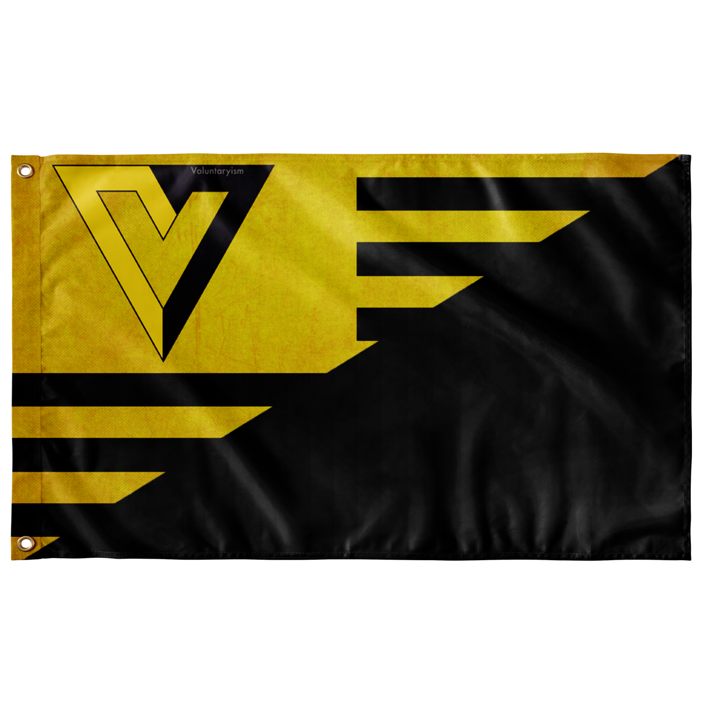 Ancap Voluntaryism Single Sided Wall Flag - 36"x60"
