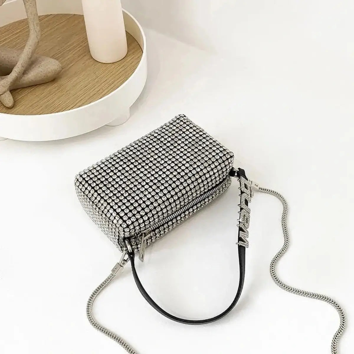 Rhinestone-Encrusted Handbag