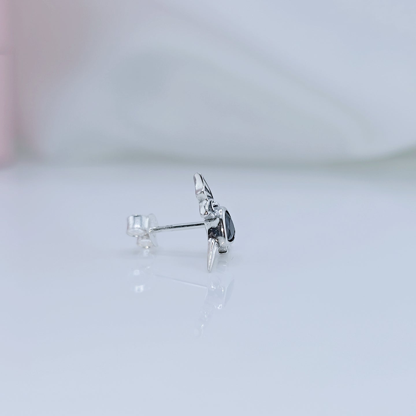 Gothic Black Diamond Earrings