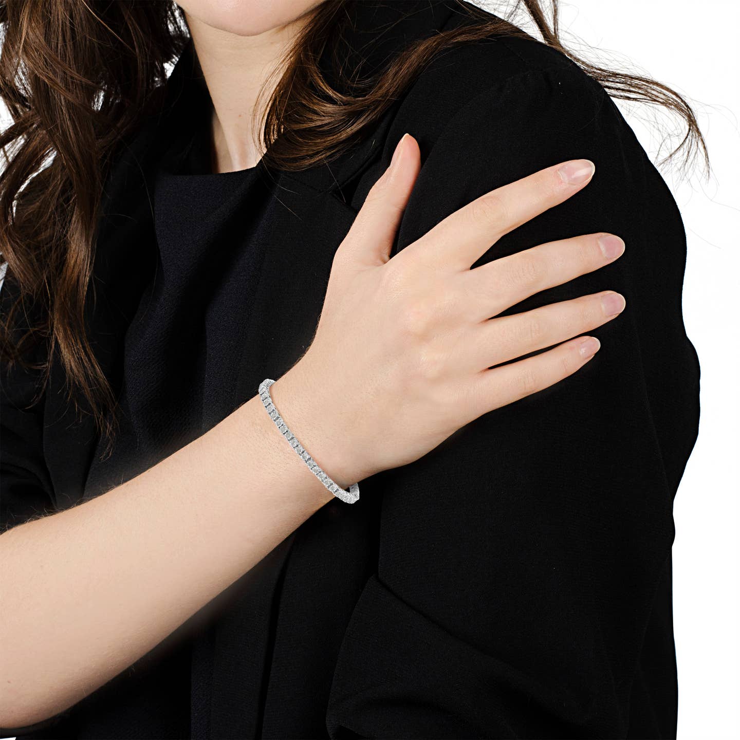 1 Carat Real Diamond Tennis Bracelet in Sterling Silver