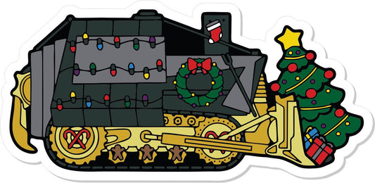 Sleighdozer Sticker