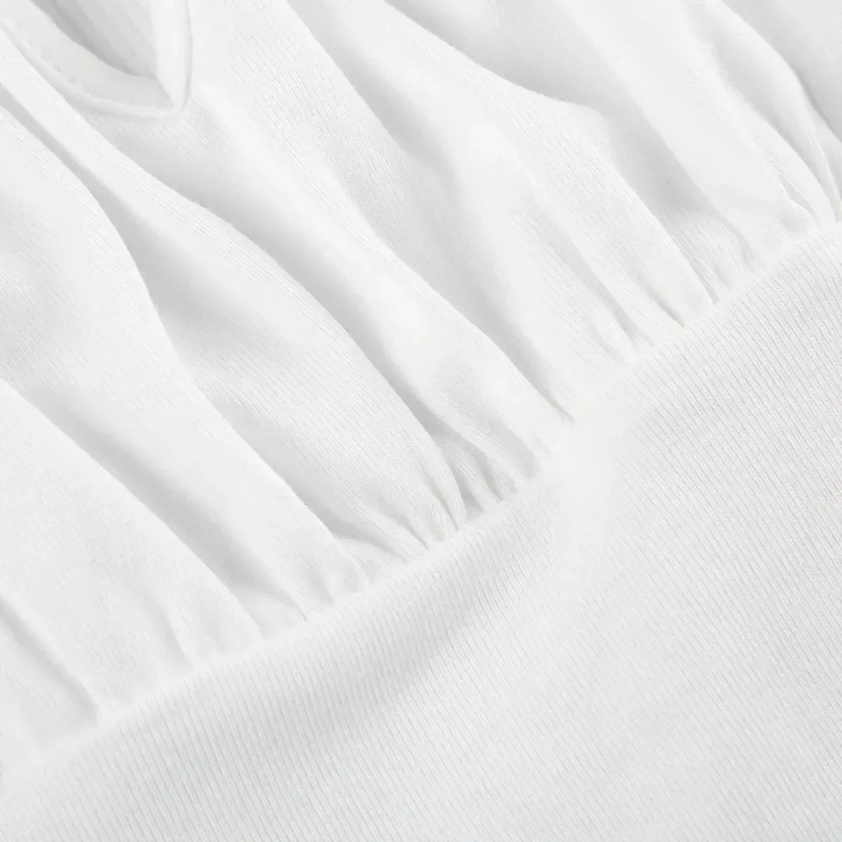 Slim Lace Long Sleeve Top – Kawaii Square Collar Women's T-Shirt