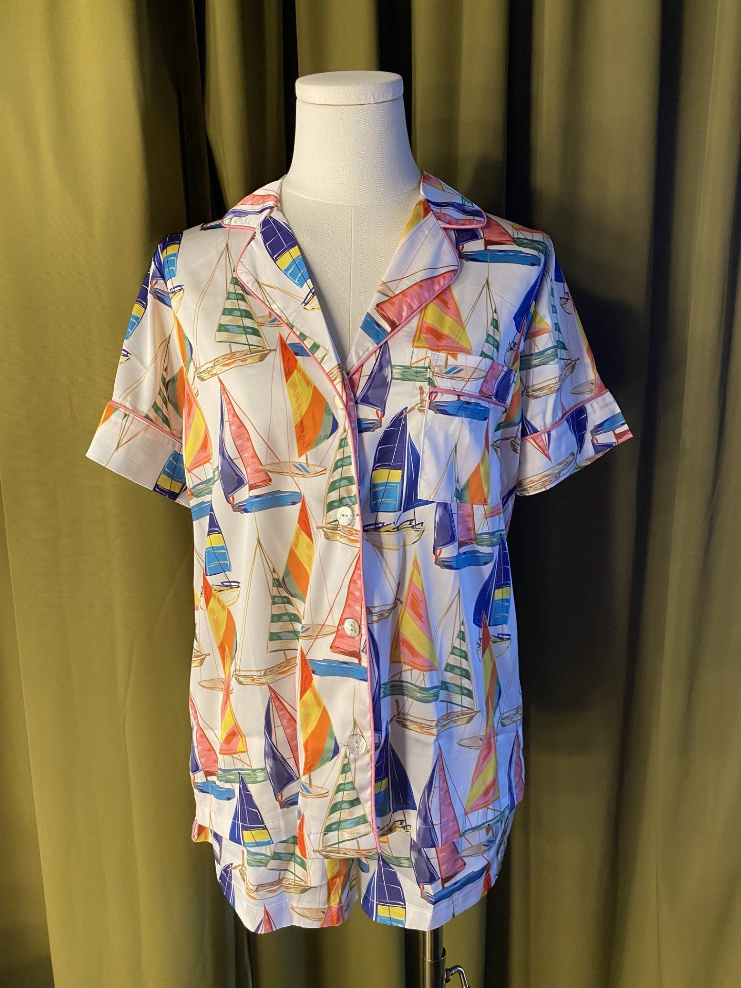 KILO BRAVA THE SATIN COLLECTION- SHORTIE PJ SET