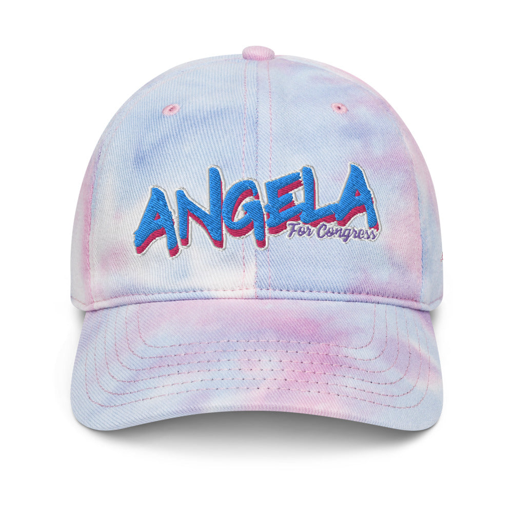 Angela for Congress Tie dye hat