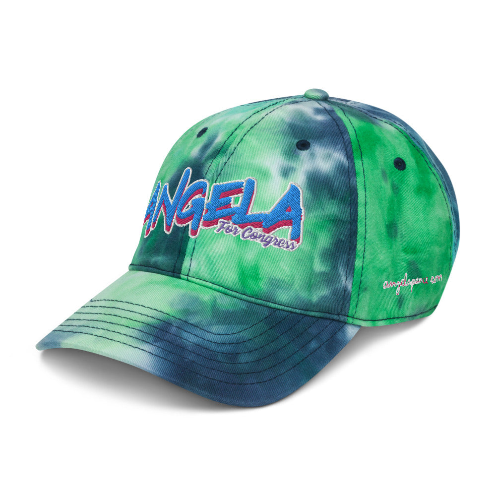 Angela for Congress Tie dye hat
