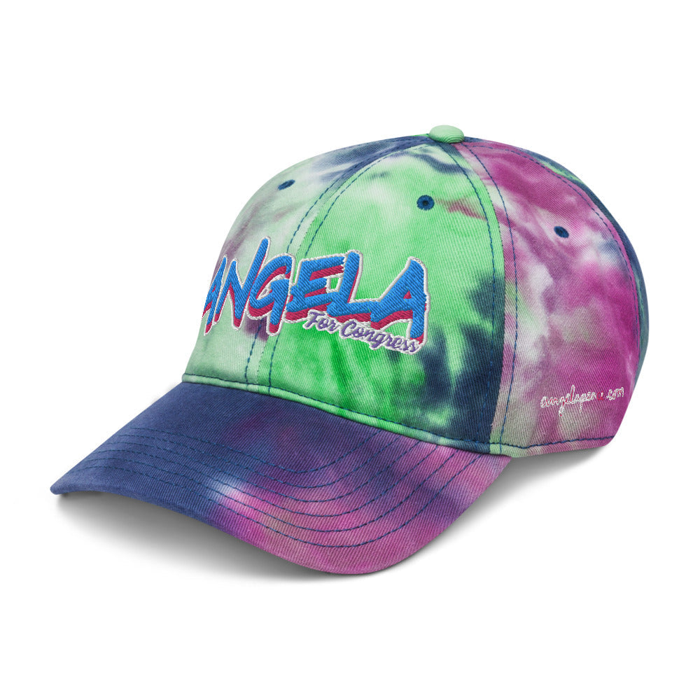 Angela for Congress Tie dye hat
