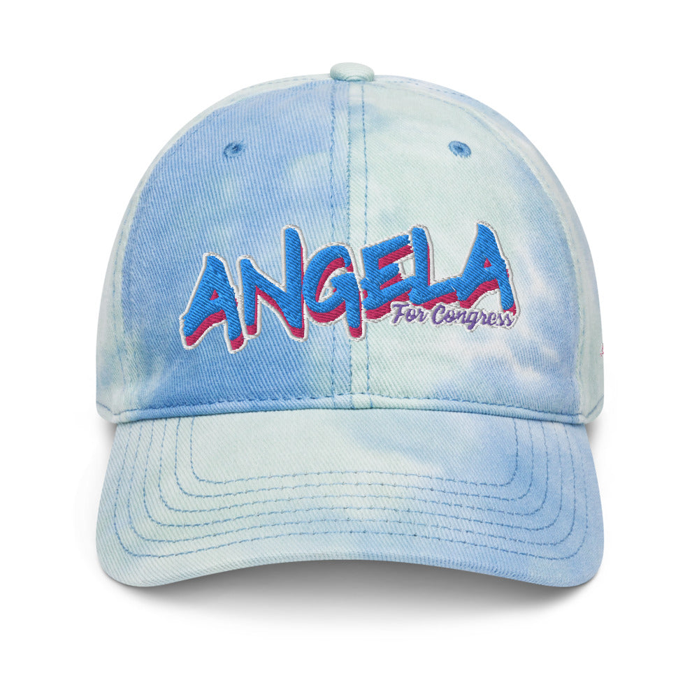 Angela for Congress Tie dye hat