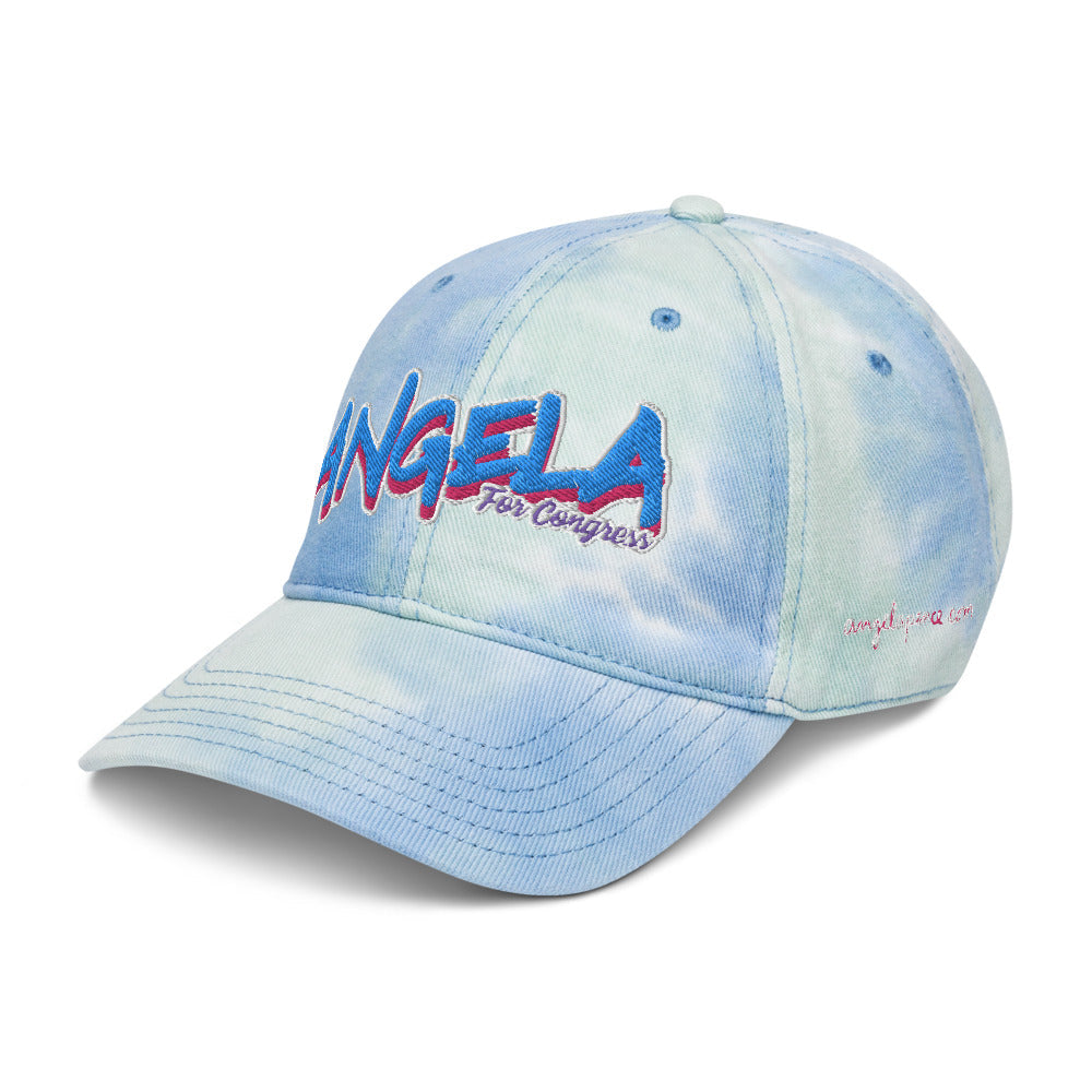 Angela for Congress Tie dye hat
