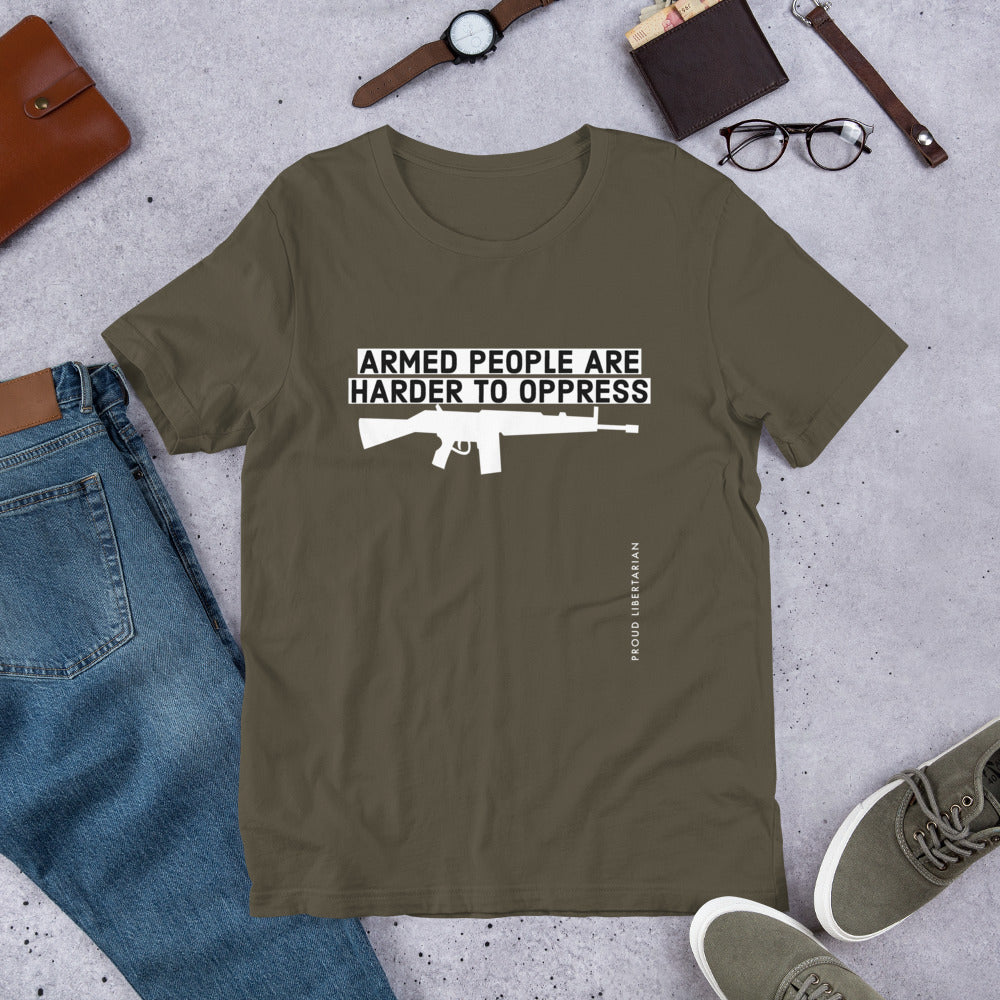 Armed People are harder to Oppress Short-Sleeve Unisex T-Shirt