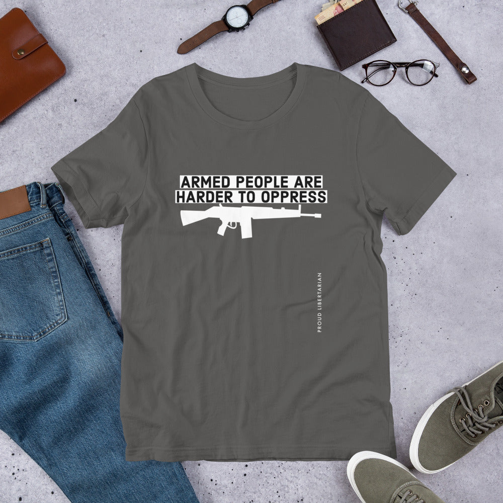Armed People are harder to Oppress Short-Sleeve Unisex T-Shirt