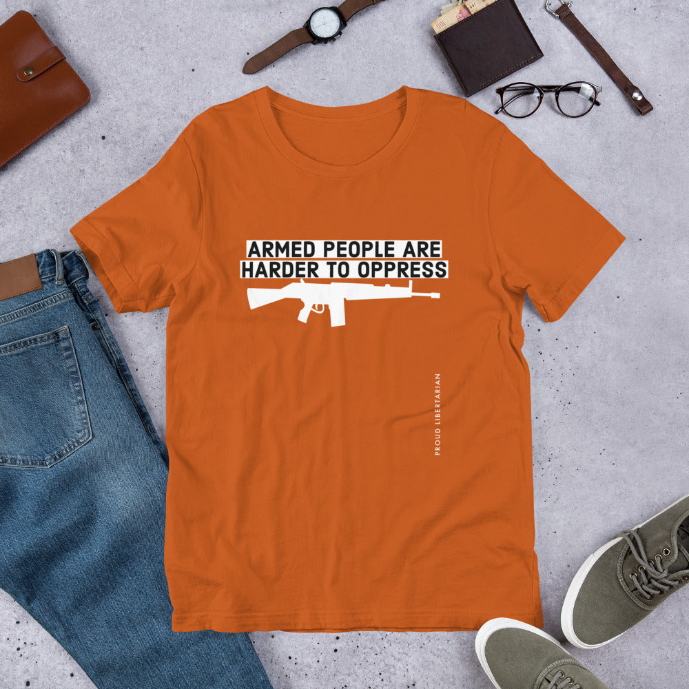 Armed People are harder to Oppress Short-Sleeve Unisex T-Shirt