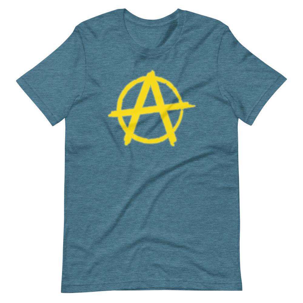 AnarchySignYellow Short-Sleeve Unisex T-Shirt