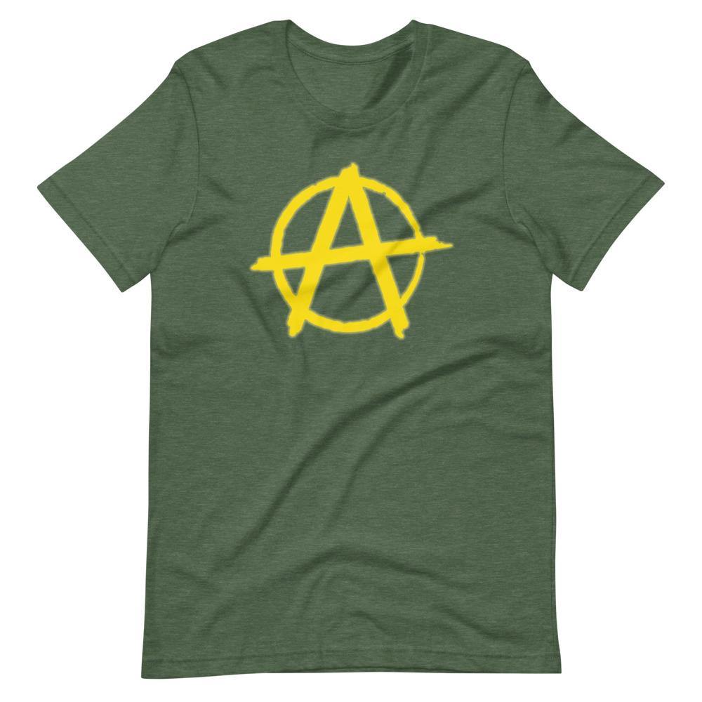 AnarchySignYellow Short-Sleeve Unisex T-Shirt