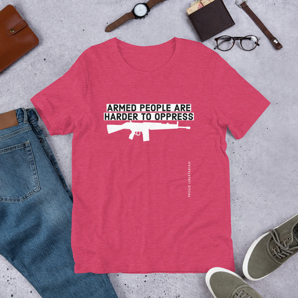 Armed People are harder to Oppress Short-Sleeve Unisex T-Shirt