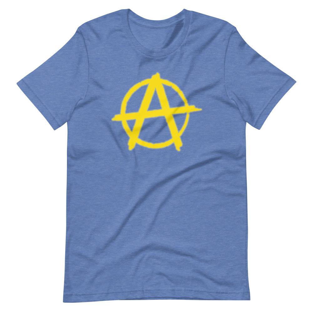 AnarchySignYellow Short-Sleeve Unisex T-Shirt