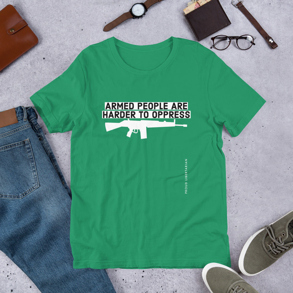 Armed People are harder to Oppress Short-Sleeve Unisex T-Shirt