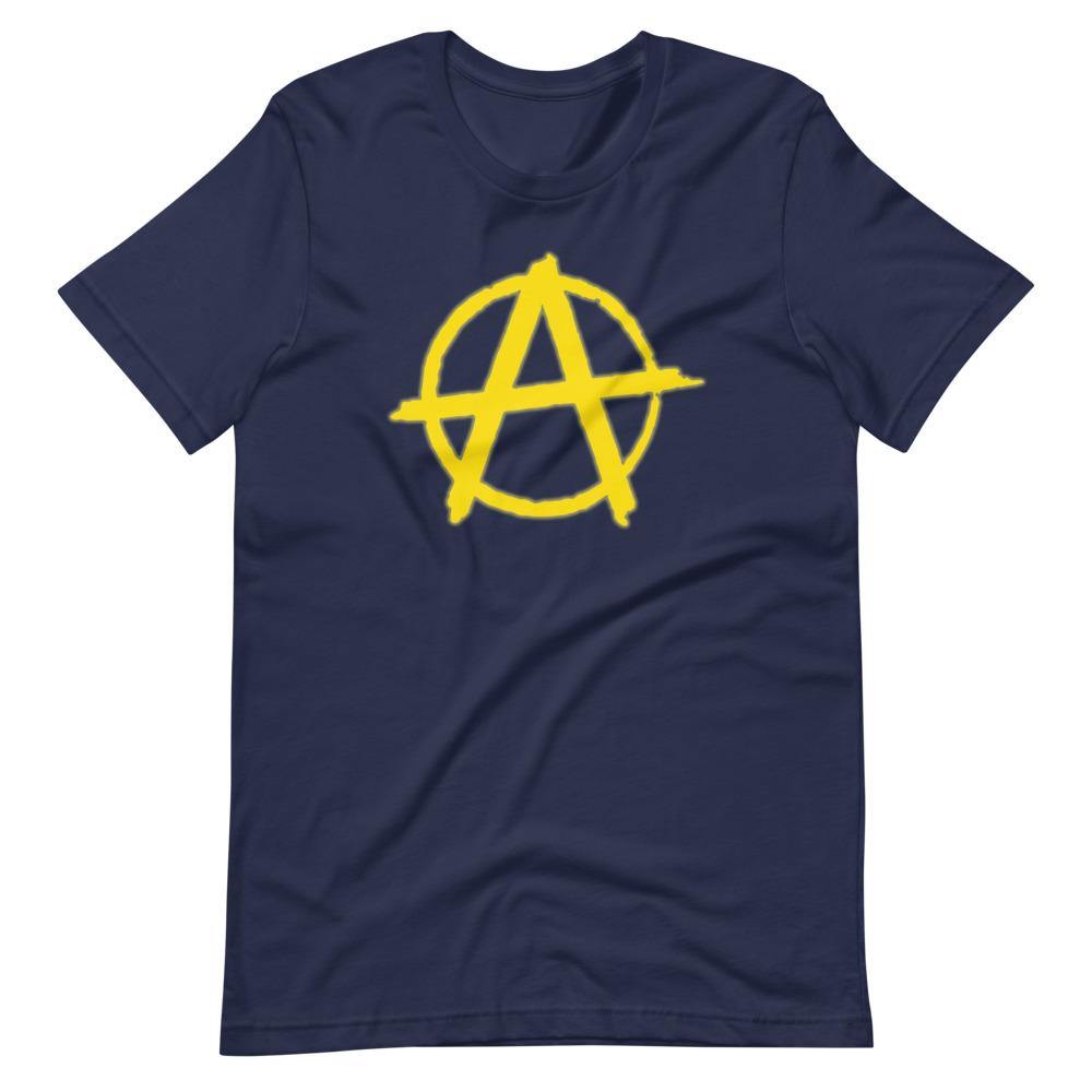 AnarchySignYellow Short-Sleeve Unisex T-Shirt