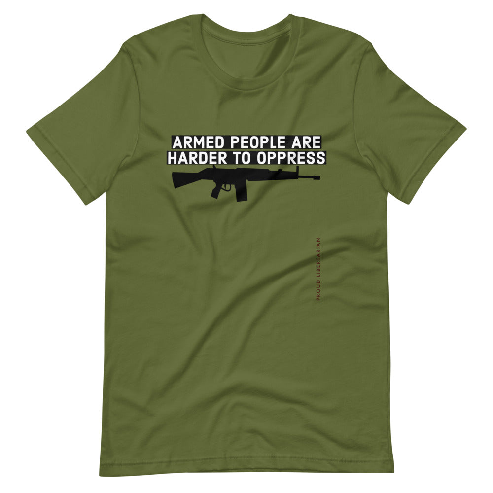 Armed People are harder to Oppress Short-Sleeve Unisex T-Shirt