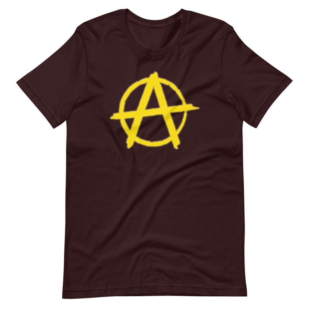 AnarchySignYellow Short-Sleeve Unisex T-Shirt