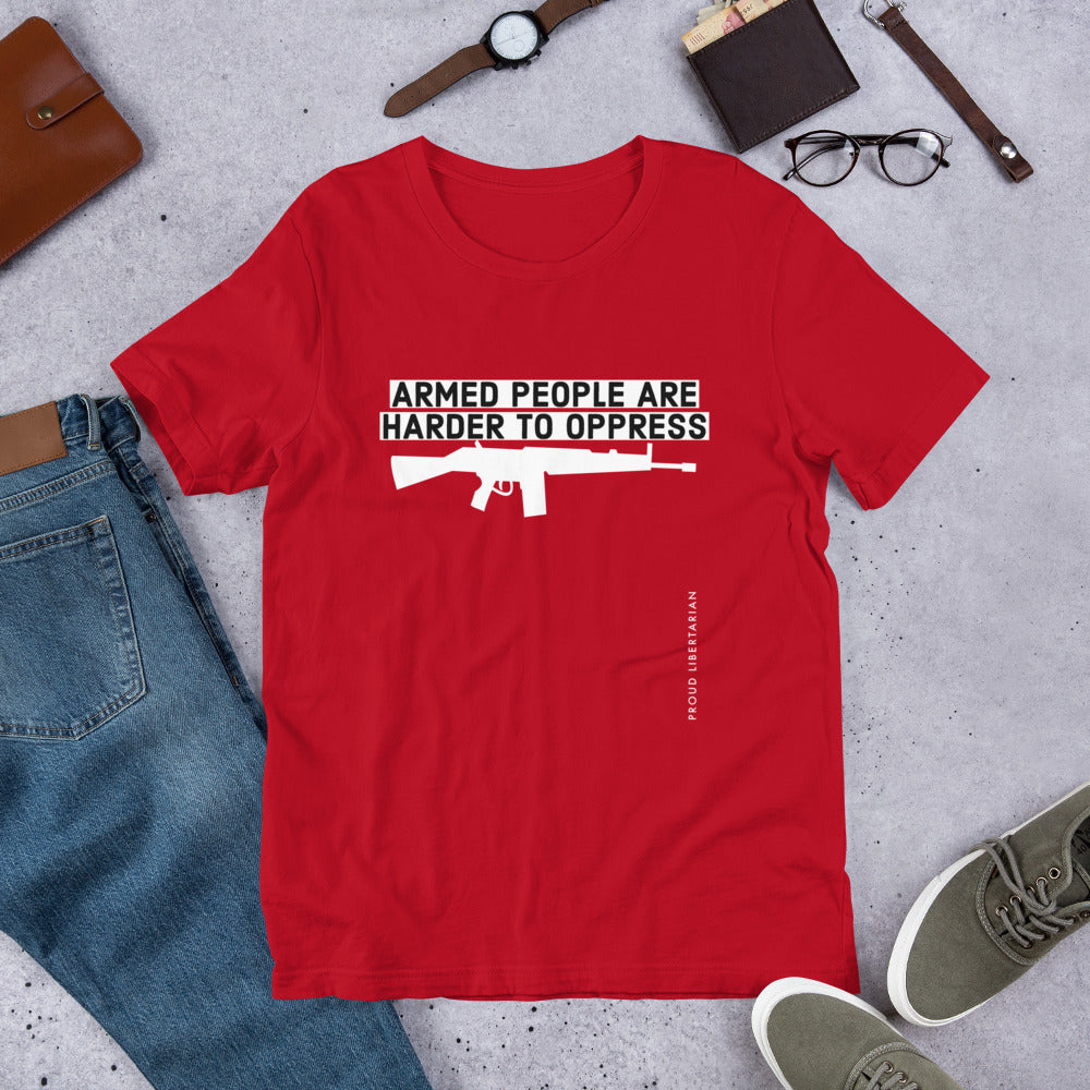 Armed People are harder to Oppress Short-Sleeve Unisex T-Shirt
