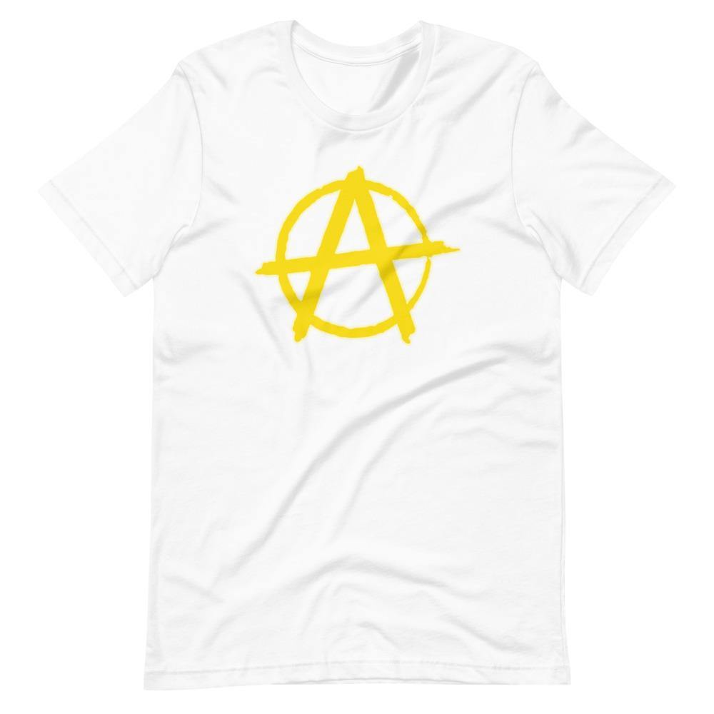 AnarchySignYellow Short-Sleeve Unisex T-Shirt
