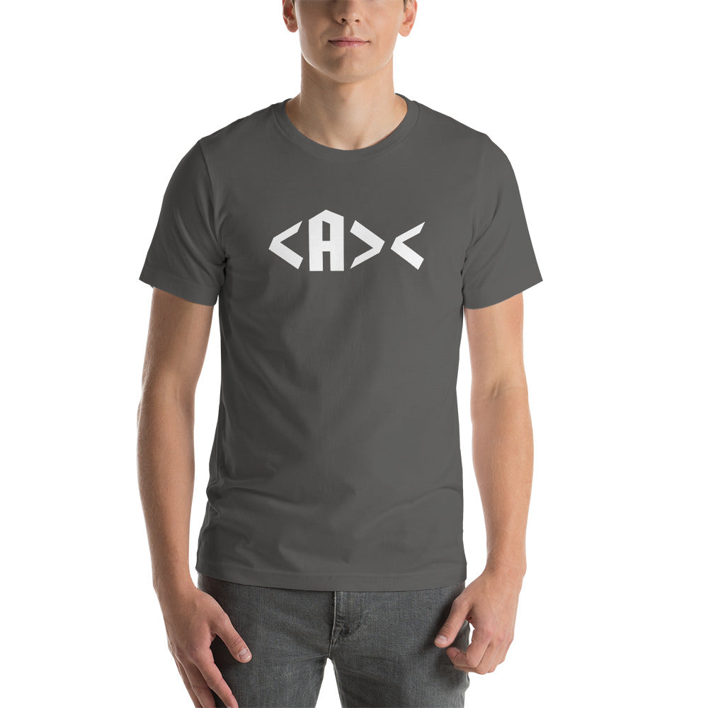 AnarchoChristian <A>< Unisex Short Sleeve T-Shirt
