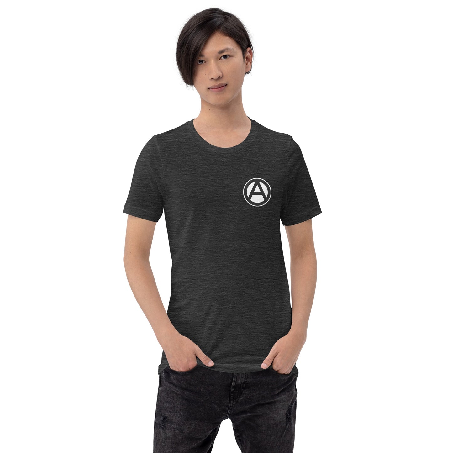 Anarchist Symbol Round Chest-Print Unisex t-shirt