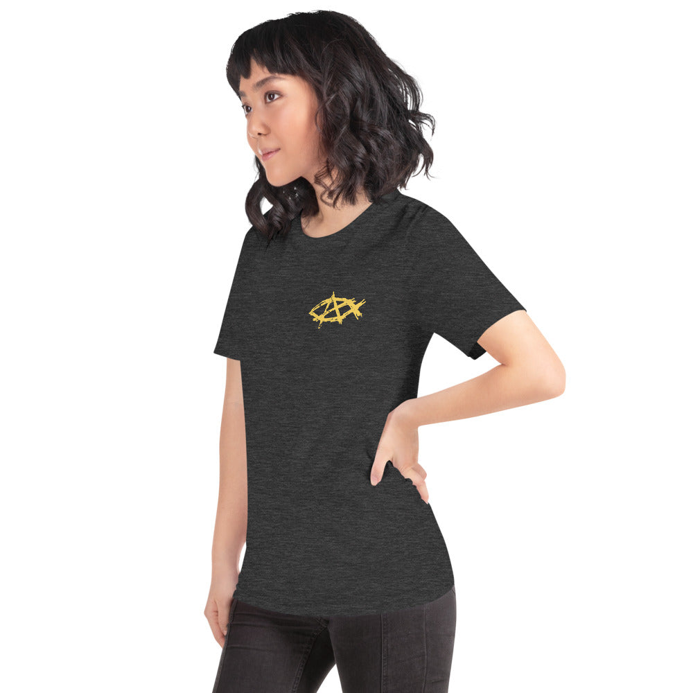 Anarchochristian Flag Shirt (Print on Back) Short-Sleeve Unisex T-Shirt