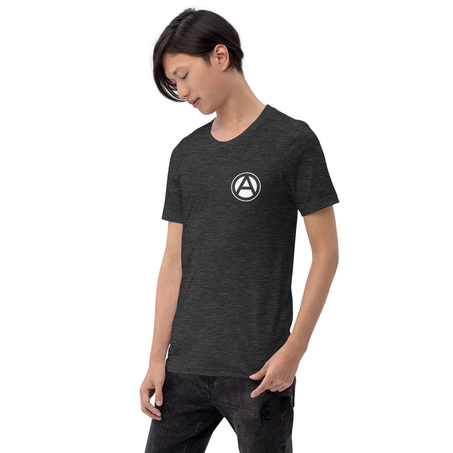 Anarchist Symbol Round Chest-Print Unisex t-shirt
