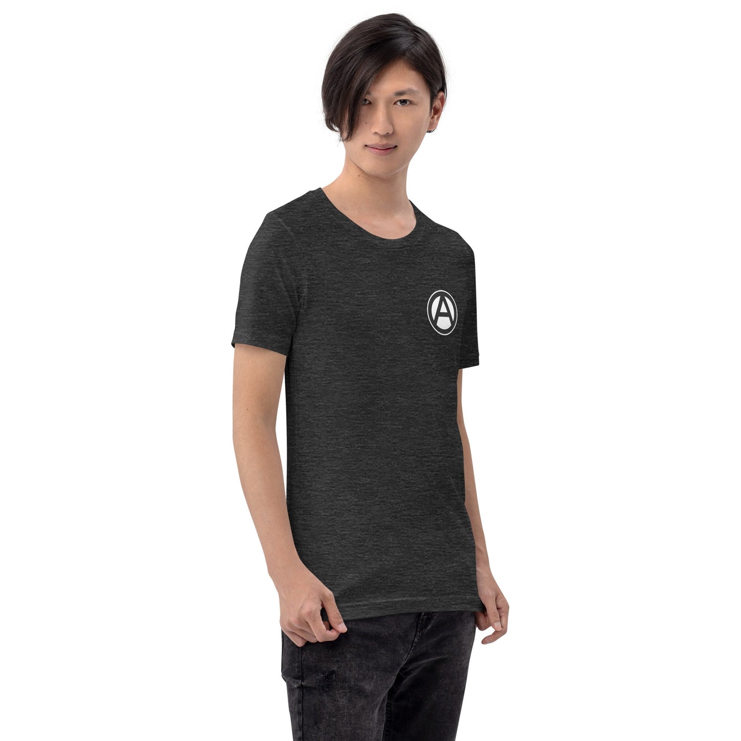 Anarchist Symbol Round Chest-Print Unisex t-shirt