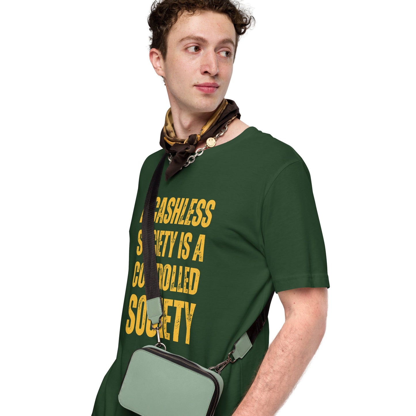 A Cashless Society is a Controlled Society Unisex t-shirt
