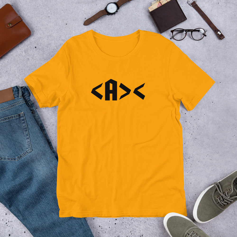 AnarchoChristian <A>< Unisex Short Sleeve T-Shirt