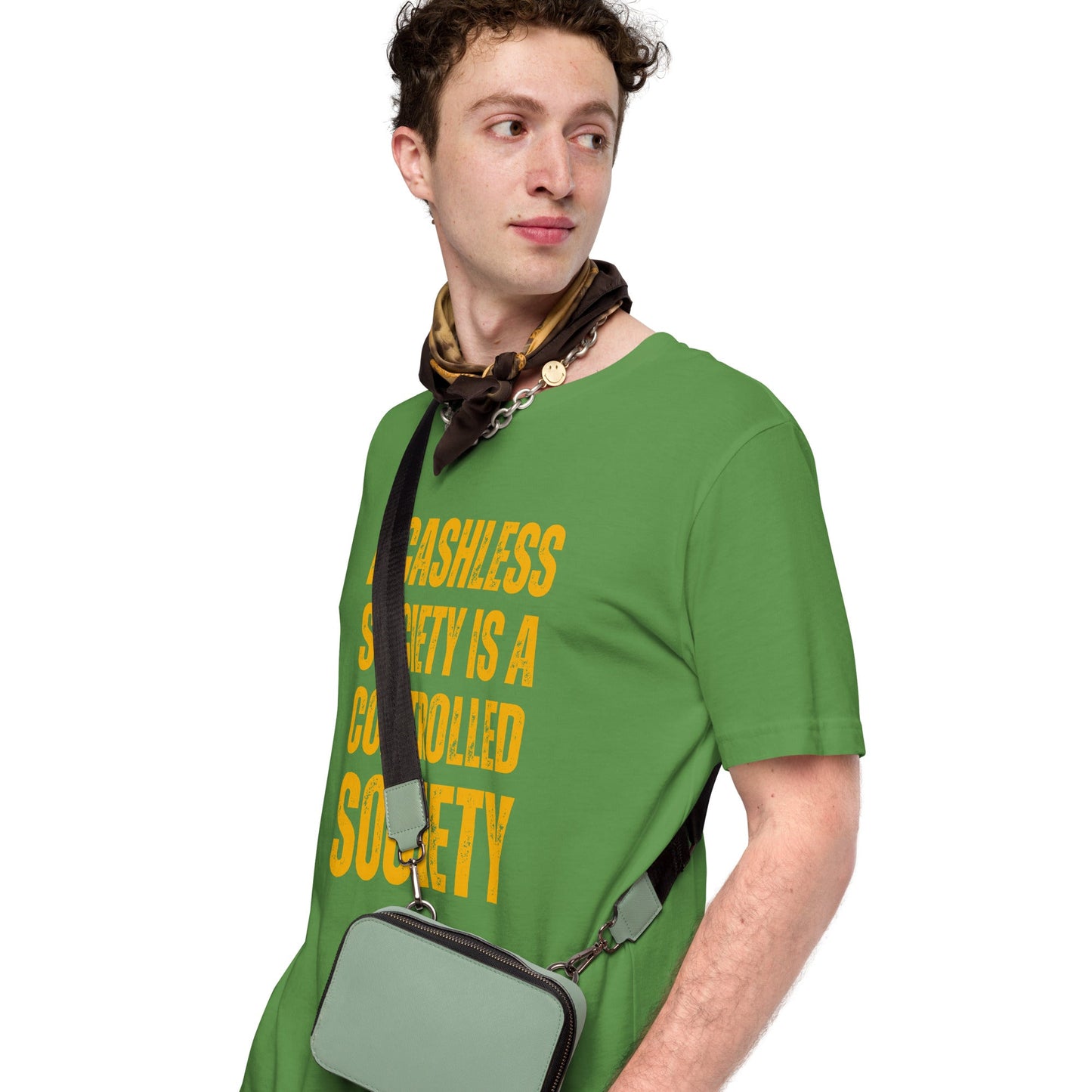 A Cashless Society is a Controlled Society Unisex t-shirt
