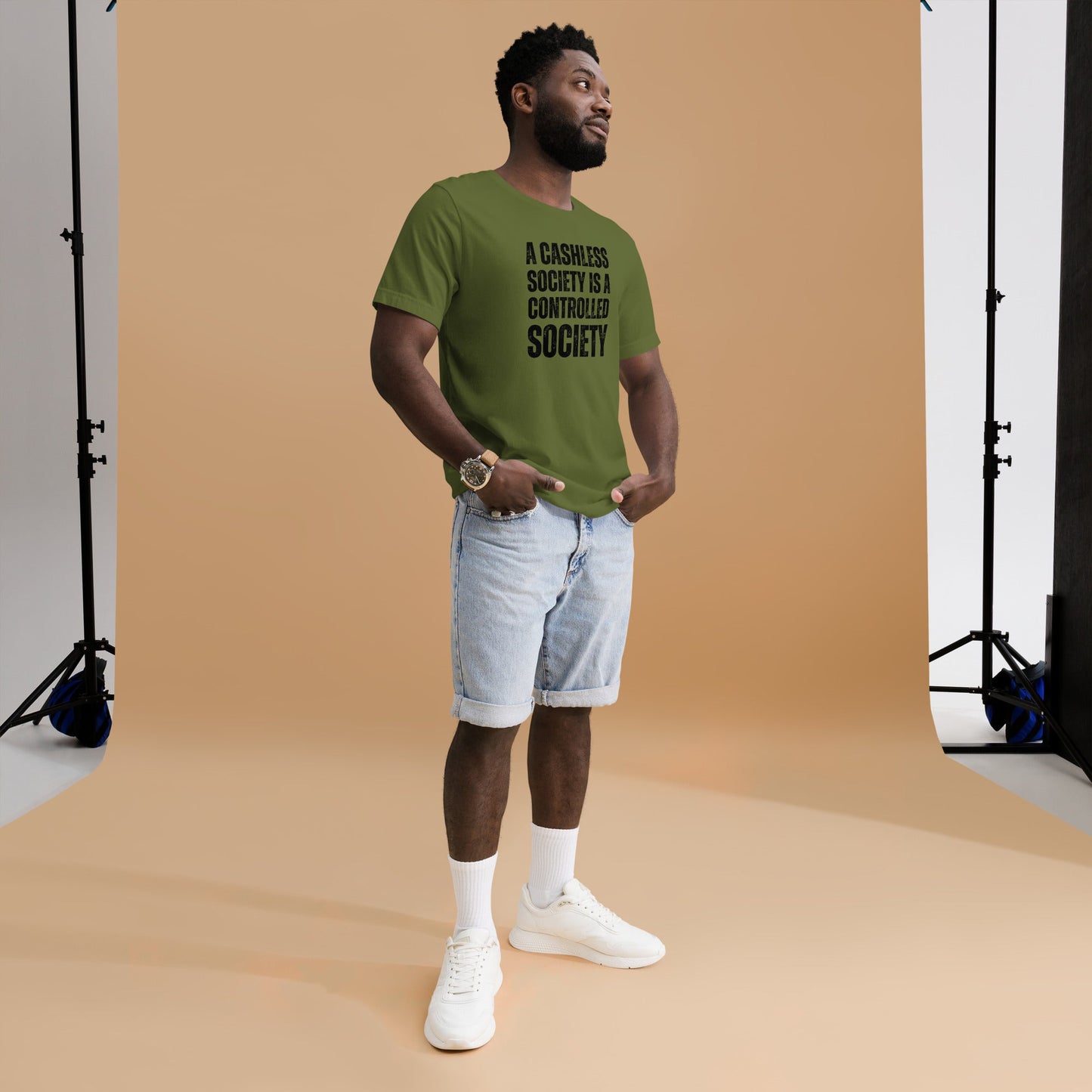 A Cashless Society is a Controlled Society Unisex t-shirt