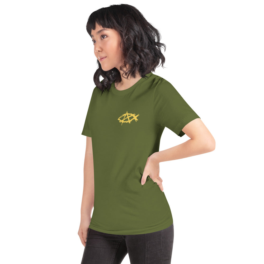 Anarchochristian Flag Shirt (Print on Back) Short-Sleeve Unisex T-Shirt