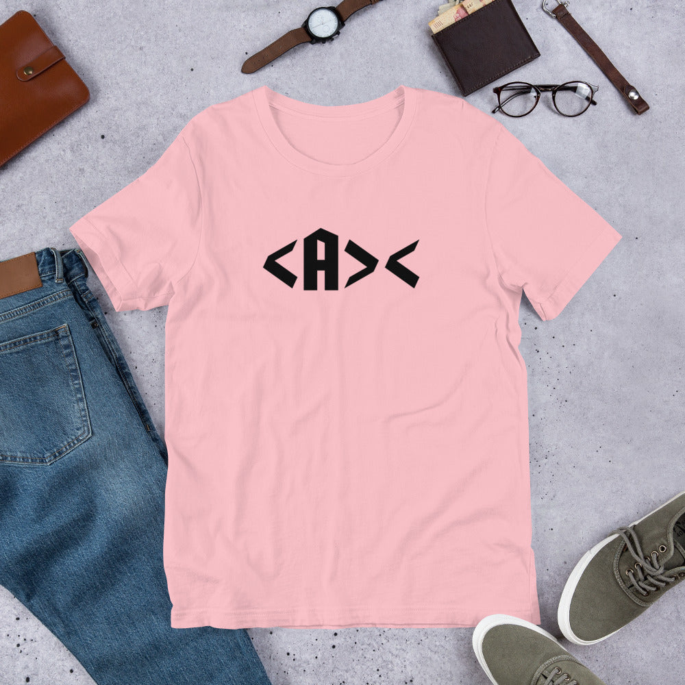 AnarchoChristian <A>< Unisex Short Sleeve T-Shirt