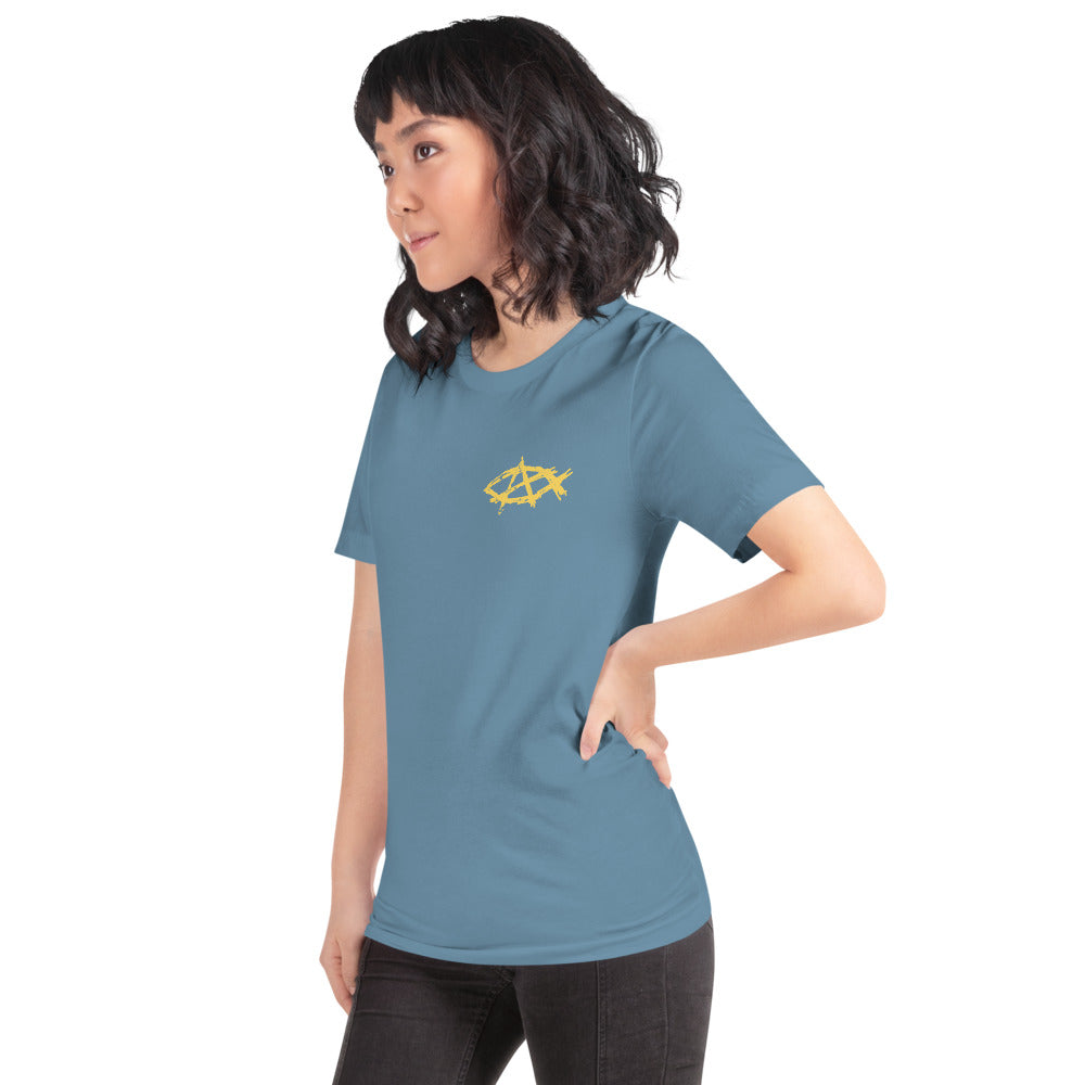 Anarchochristian Flag Shirt (Print on Back) Short-Sleeve Unisex T-Shirt