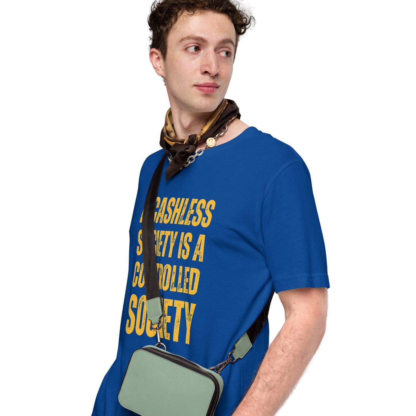 A Cashless Society is a Controlled Society Unisex t-shirt